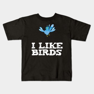 I Like Birds Kids T-Shirt